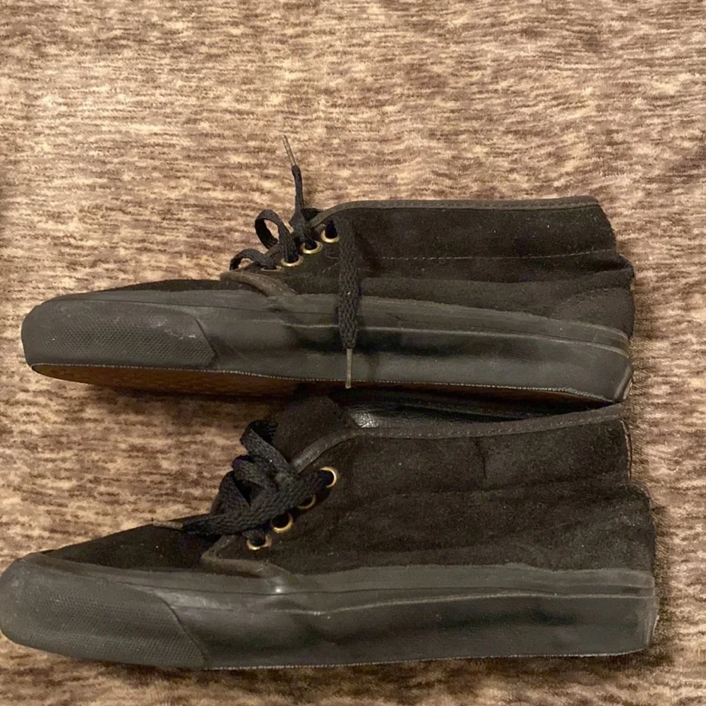Vintage‎ Black Chukka Boot Padded Collar Suede Vans